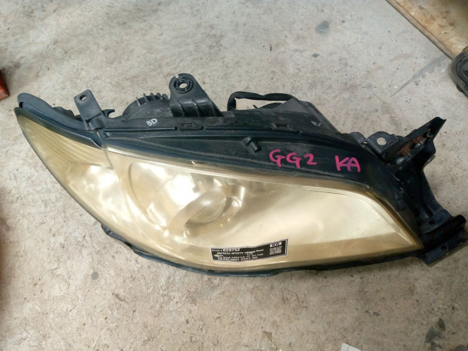 [HEADLIGHT ASSY RH]SUBARU IMPREZA SPORTS WAGON GG2 2007 EJ15 FF MT 2WD #0003243629752