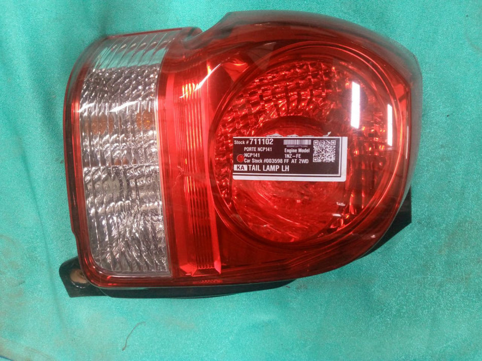 [TAIL LAMP LH]TOYOTA PORTE NCP141 2014 1NZ-FE FF AT 2WD #0003247711102