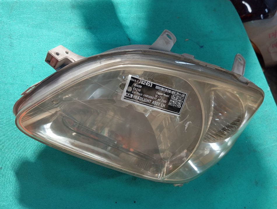 [HEADLIGHT ASSY LH]TOYOTA RAUM EXZ10 1998 5E-FE FF AT 2WD #000324B782453