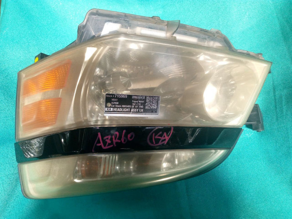 [HEADLIGHT ASSY LH]TOYOTA VOXY AZR60 2006 1AZ-FSE FF AT 2WD #0003247715969