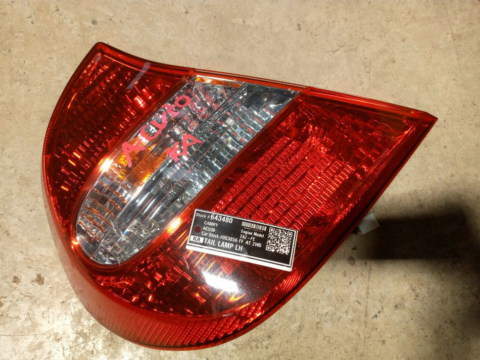 [TAIL LAMP LH]TOYOTA CAMRY ACV30 2003 2AZ-FE FF AT 2WD #0003244643480