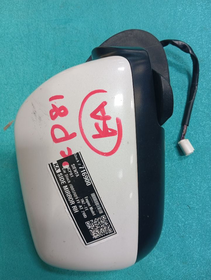 [SIDE MIRROR RH]TOYOTA SIENTA NCP81 2006 1NZ-FE FF AT 2WD #0003247716900