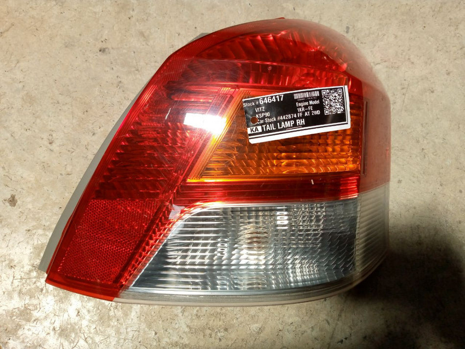[TAIL LAMP RH]TOYOTA VITZ KSP90 2008 1KR-FE FF AT 2WD #0003244646417