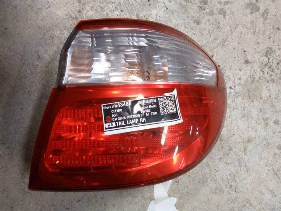 [TAIL LAMP RH]NISSAN CEFIRO A33 2001 VQ20DE FF AT 2WD #0003244643485