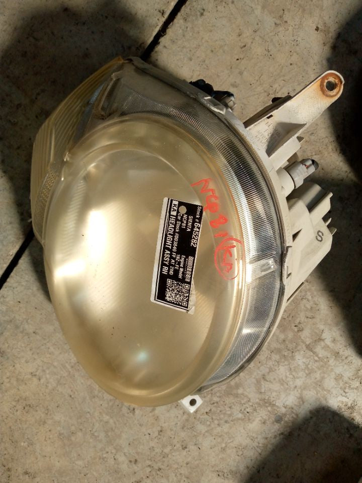 [HEADLIGHT ASSY RH]TOYOTA SIENTA NCP81 2007 1NZ-FE FF AT 2WD #0003244645282