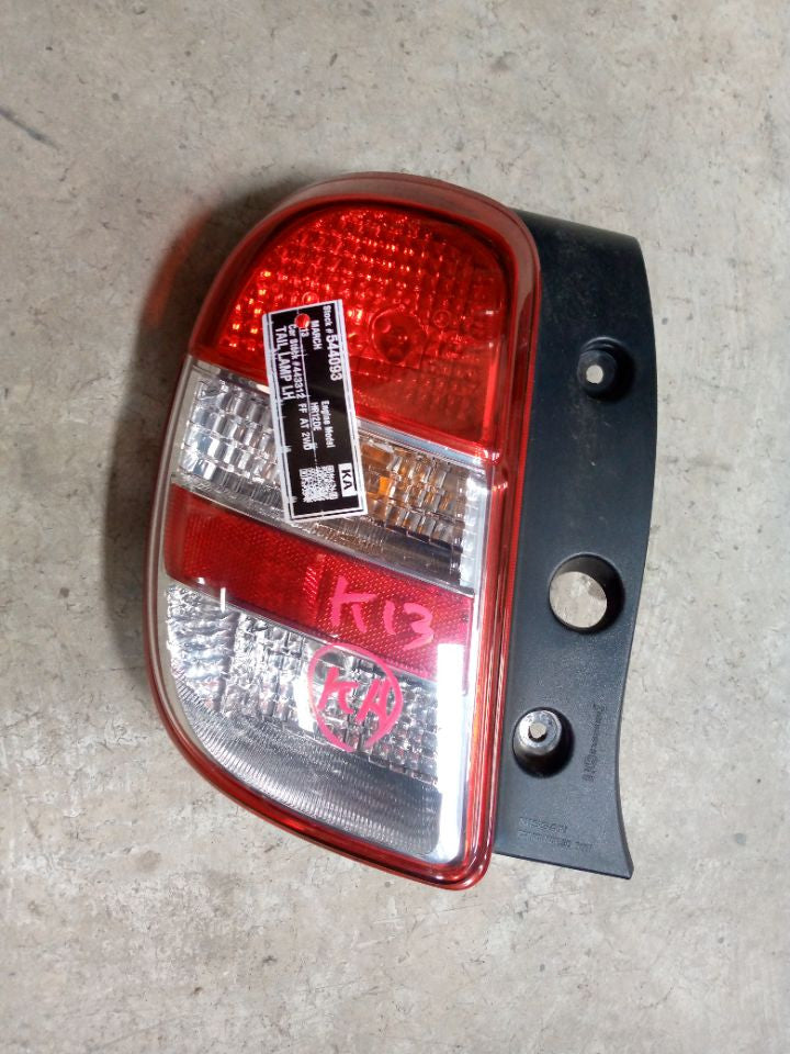 [TAIL LAMP LH]NISSAN MARCH K13 2011 HR12DE FF AT 2WD #000323B552716