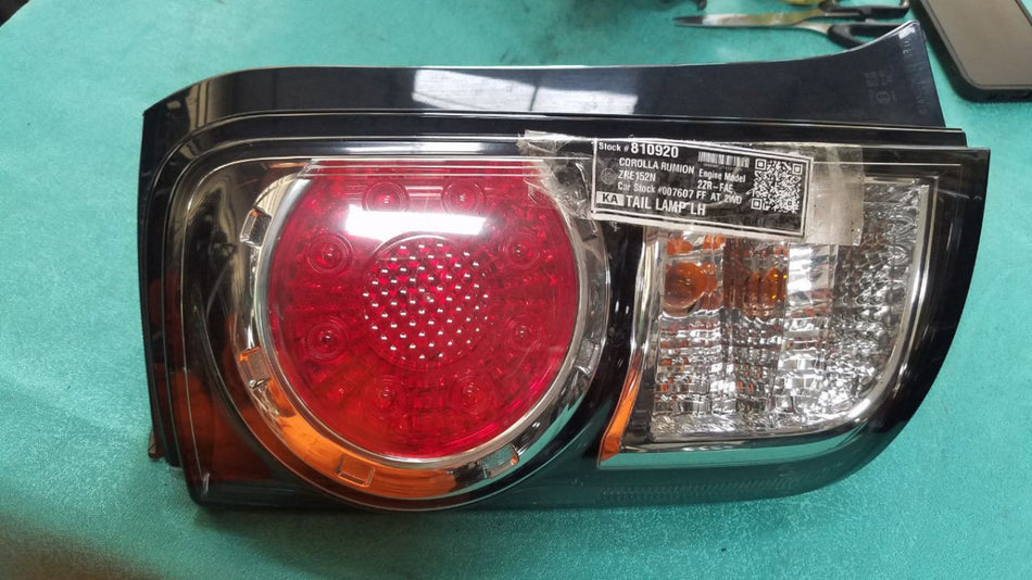 [TAIL LAMP LH]TOYOTA COROLLA RUMION ZRE152N 2010 2ZR-FAE FF AT 2WD #0003251810920