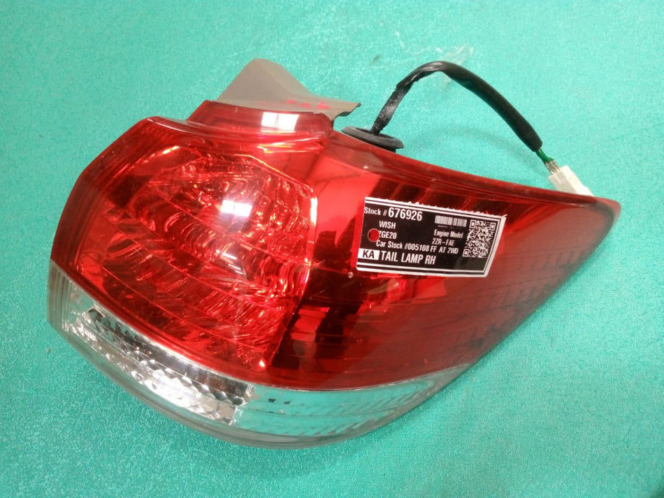 [TAIL LAMP RH]TOYOTA WISH ZGE20 2009 2ZR-FAE FF AT 2WD #0003245676926