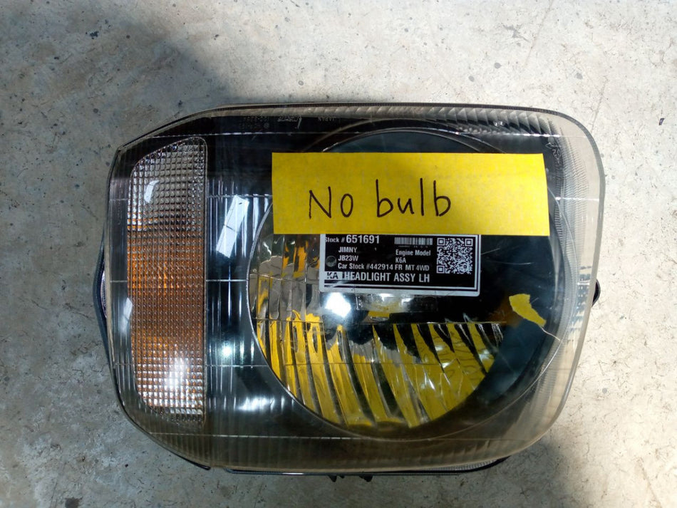 [HEADLIGHT ASSY LH]SUZUKI JIMNY JB23W 2001 K6A FR MT 2WD #0003244651691