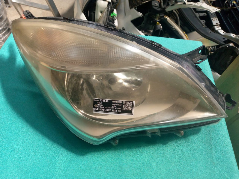 [HEADLIGHT ASSY RH]SUZUKI SOLIO MA15S 2013 K12B FF AT 4WD #0003249735636